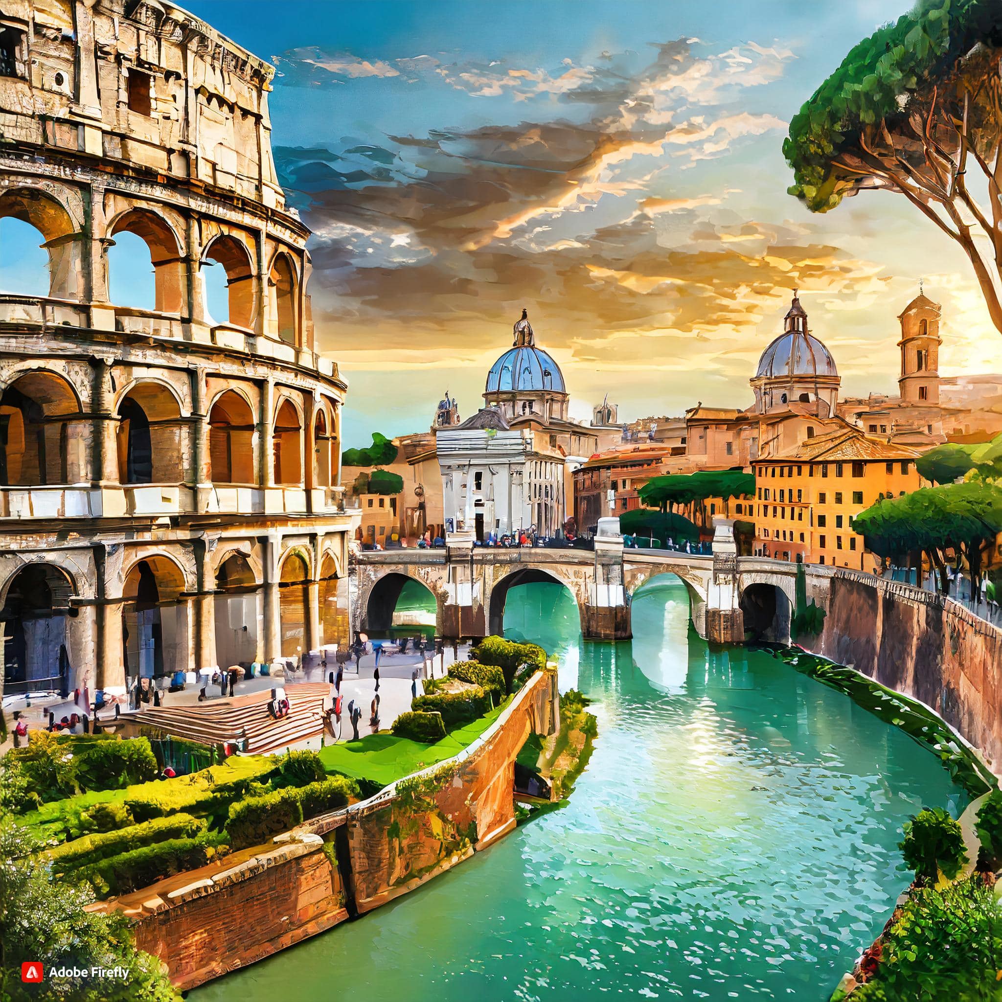Picture art of Rome